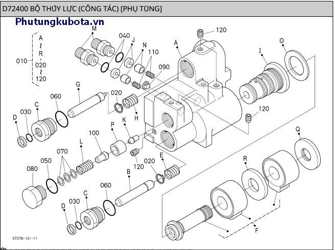 Bộ thủy lực - công tắc - phụ tùng